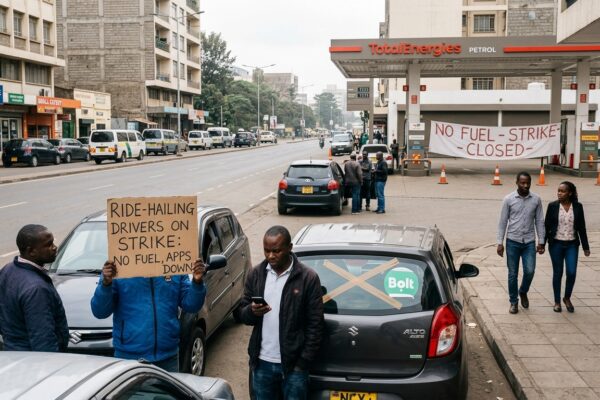 Nairobi Transport Crisis Ride-Hailing Drivers Dump Apps as Fuel Strike Shuts Down City