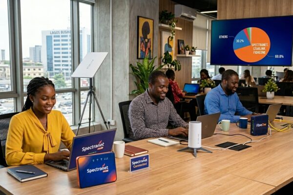 Spectranet, Starlink, and FibreOne Dominate Nigeria’s Internet Market With Nearly 70% Share