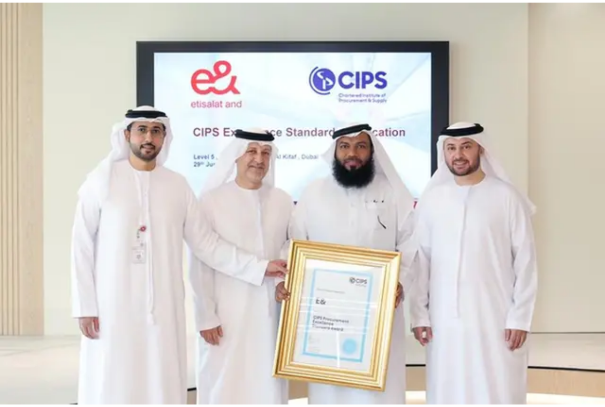 e& Transforms Procurement Operations with AI, Receives CIPS Global Recognition