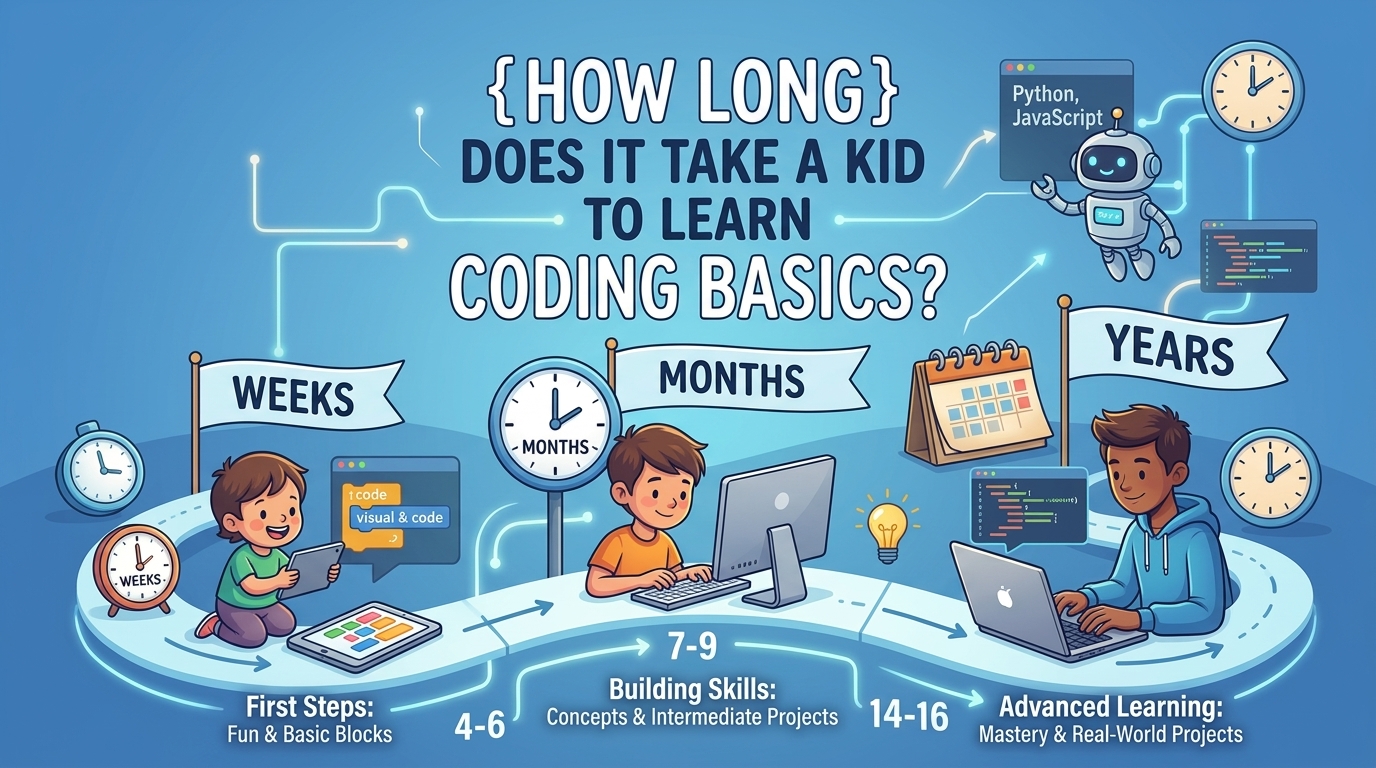 How Long Does It Take a Kid to Learn Coding Basics?