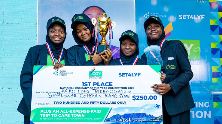 Agrolens Technologies Emerges Winner of Junior Achievement Nigeria’s 2026 Company of the Year Award