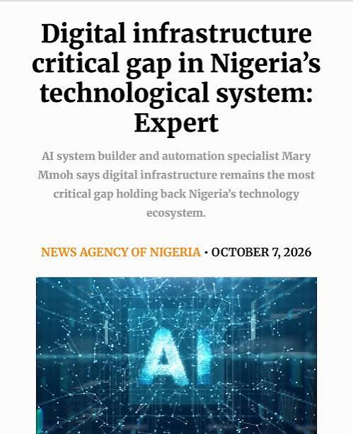 Digital Infrastructure: A Critical Gap in Nigeria’s Technology Ecosystem